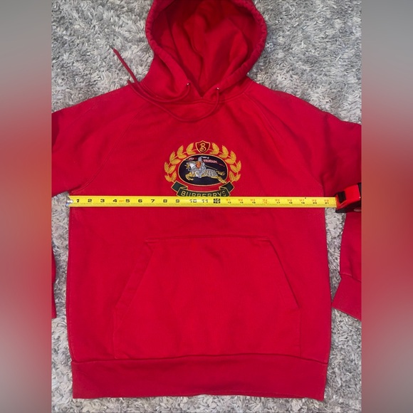 BURBERRY hoodie M Cotton red Style 8003488 - Picture 11 of 16